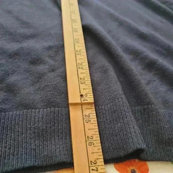 Eddie Bauer Navy Blue Crew Neck Sweater Lambs Wool Men's Size Large - Picture 7 of 7